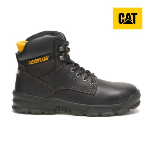 CAT Mobilize Alloy Toe Men's Work Boots Black (AU P-358) Australia